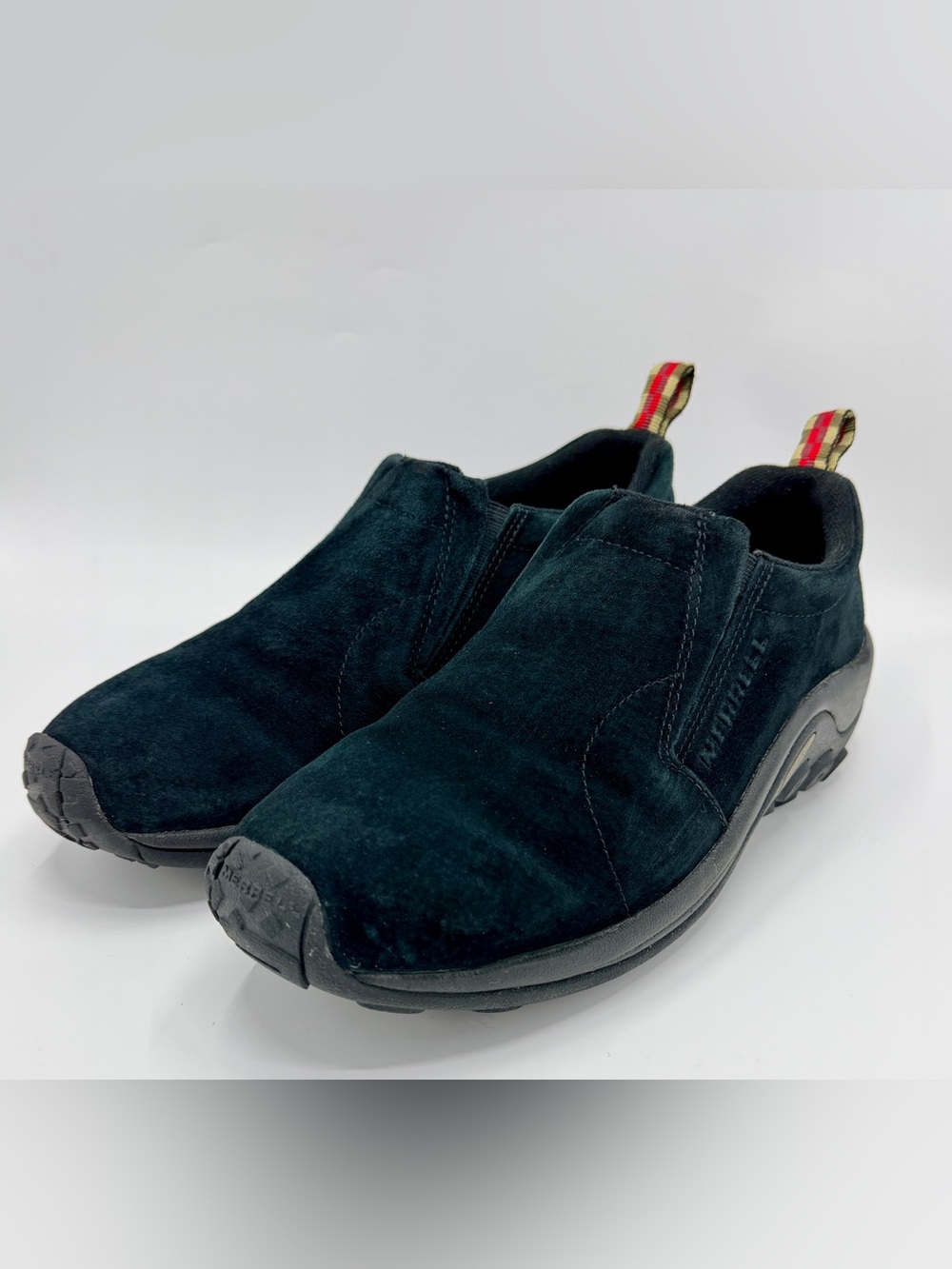 Merrell Jungle Moc, Black Suede, men’s 10.5, Excellent Condition